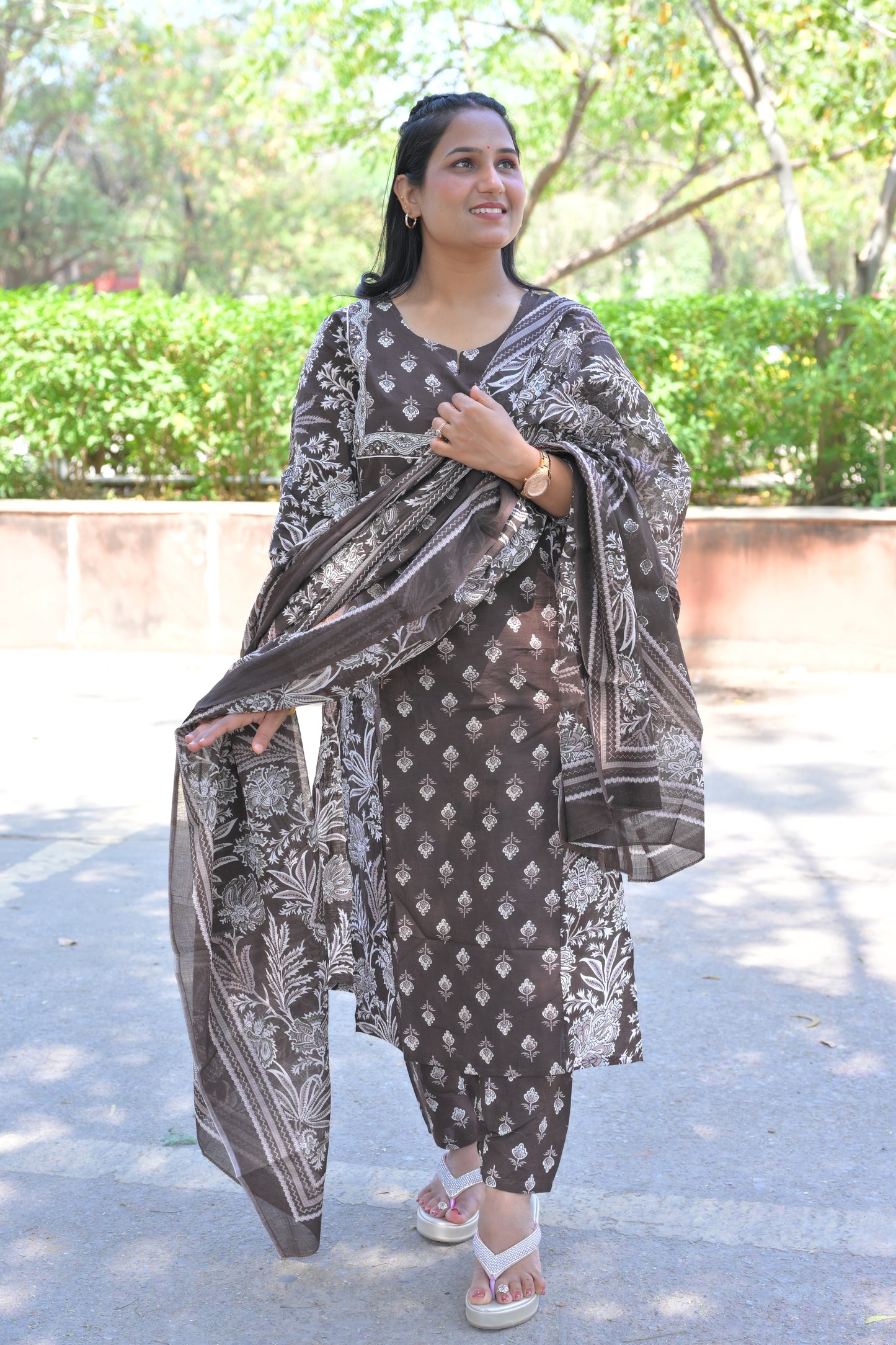 Pure Fine Cotton Fabric Kurti With Pant