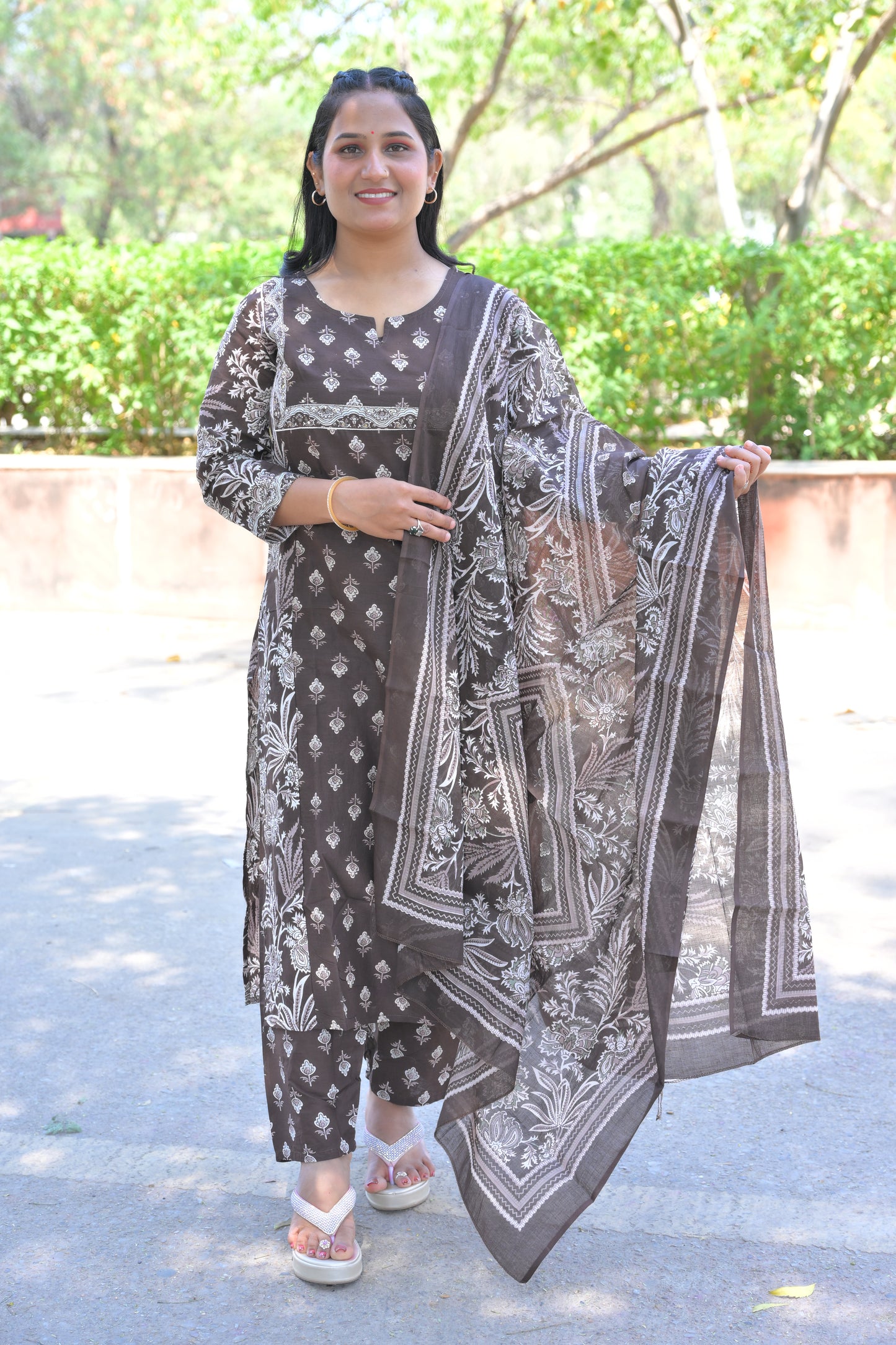 Pure Fine Cotton Fabric Kurti With Pant