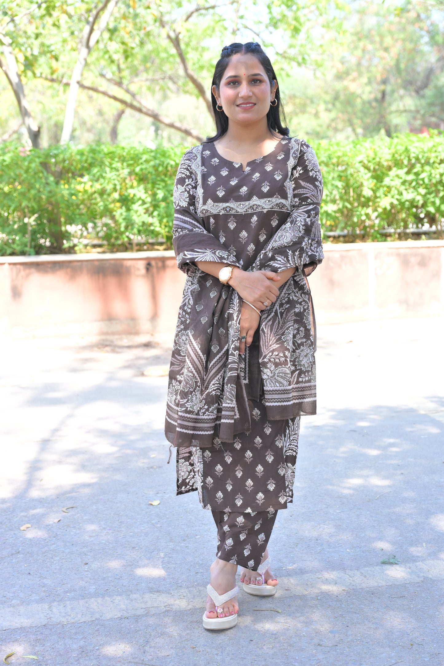 Pure Fine Cotton Fabric Kurti With Pant