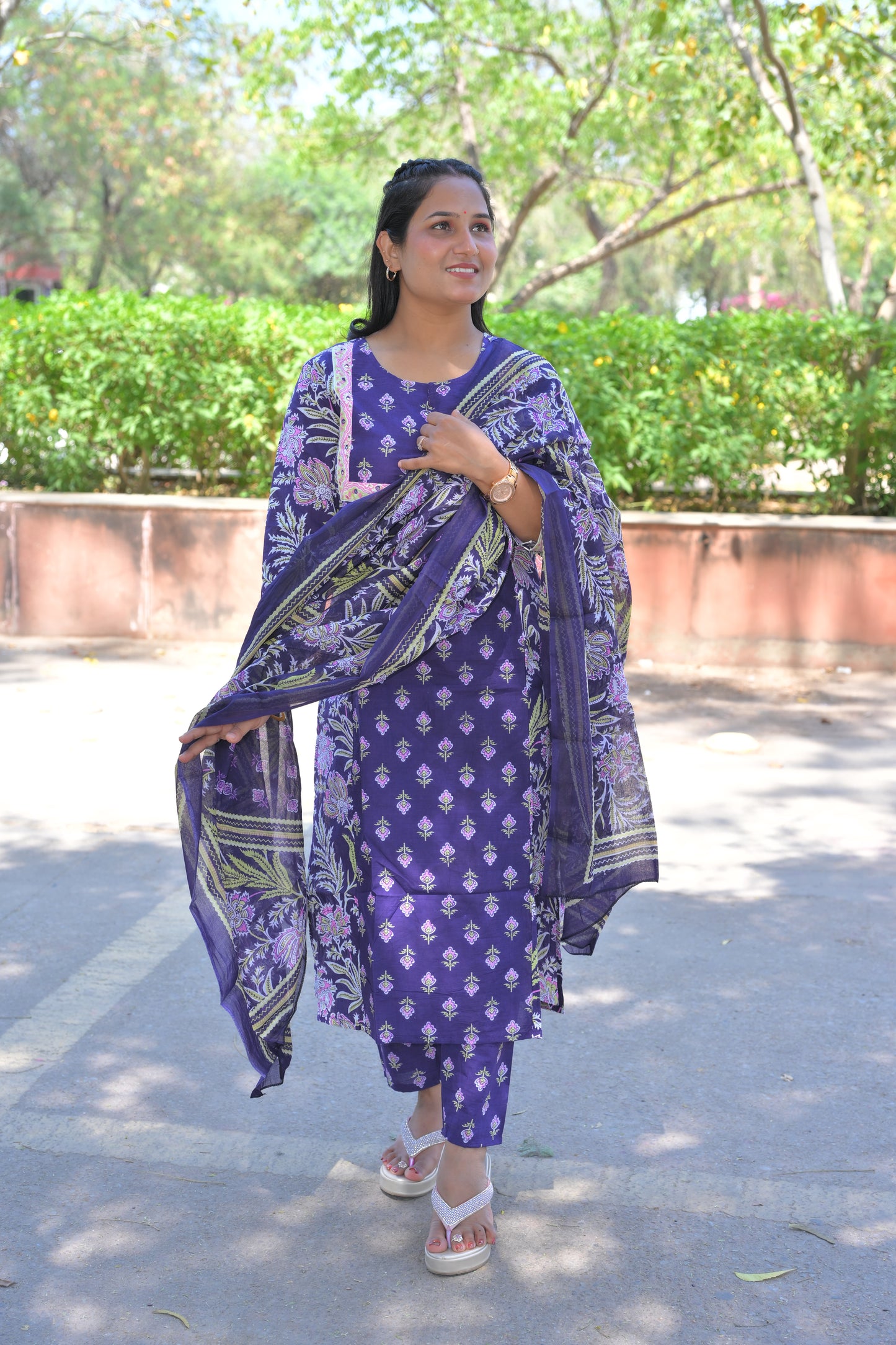 Pure Fine Cotton Fabric Kurti With Pant