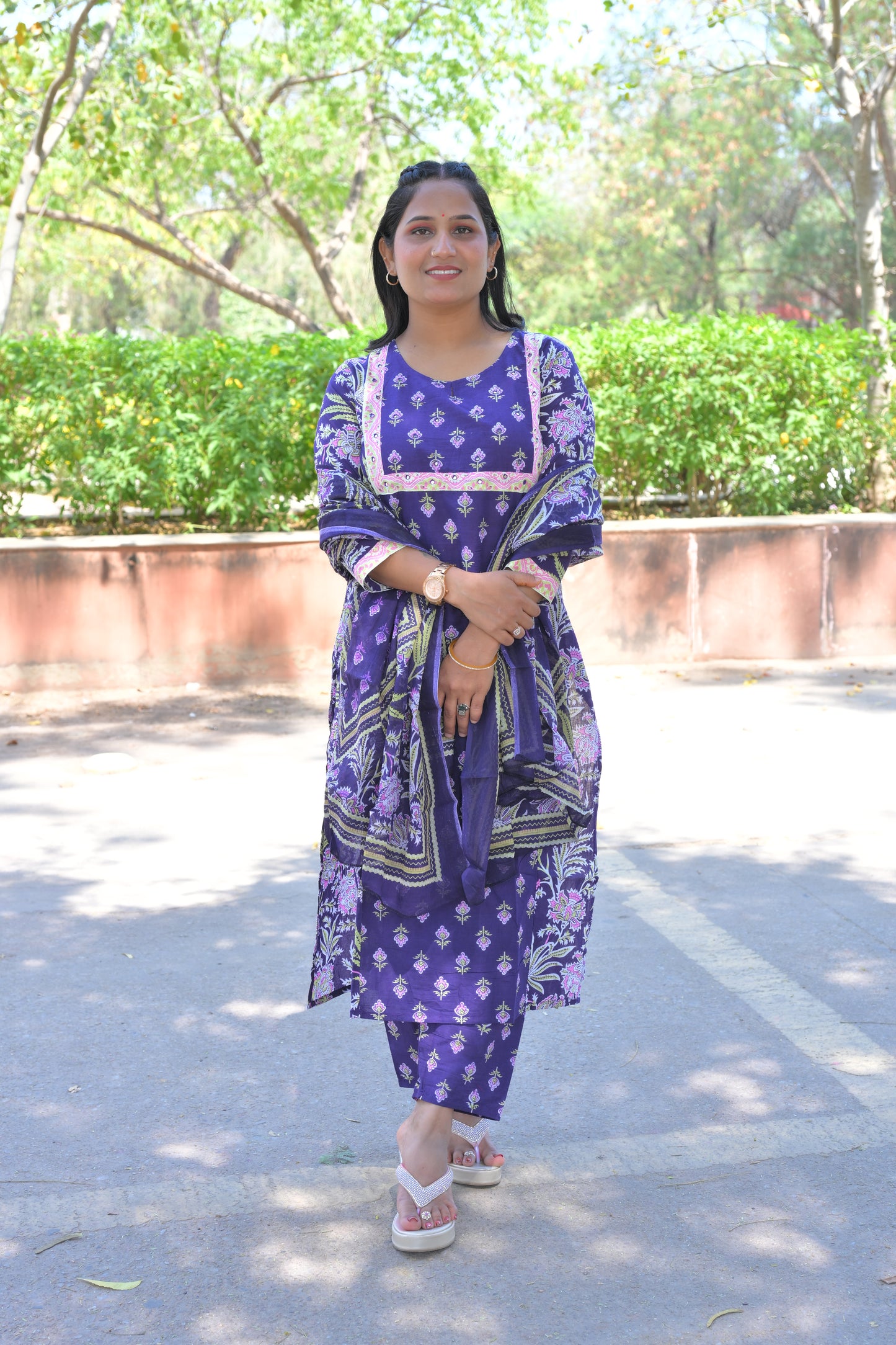 Pure Fine Cotton Fabric Kurti With Pant