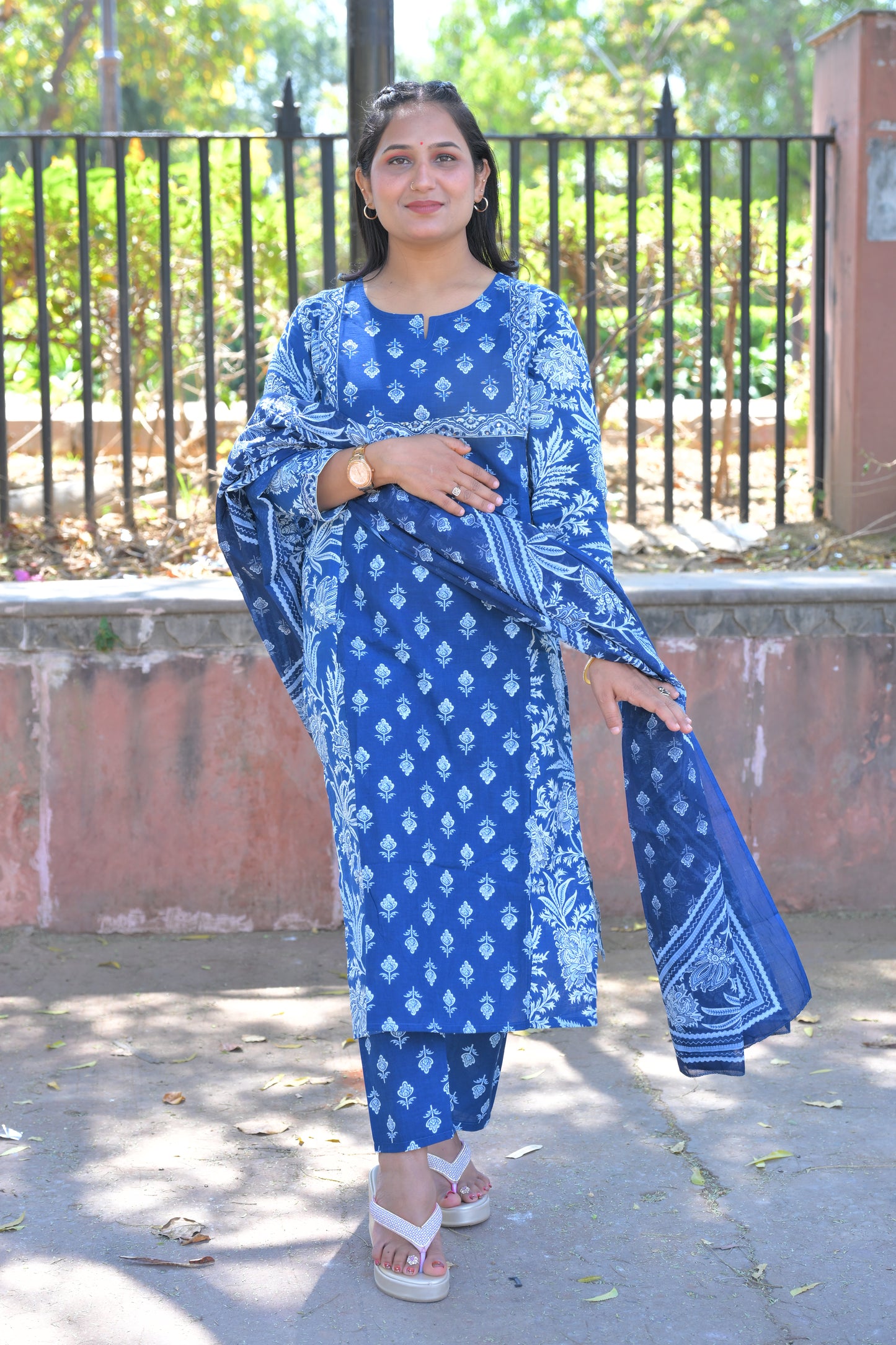 Pure Fine Cotton Fabric Kurti Pith Pant