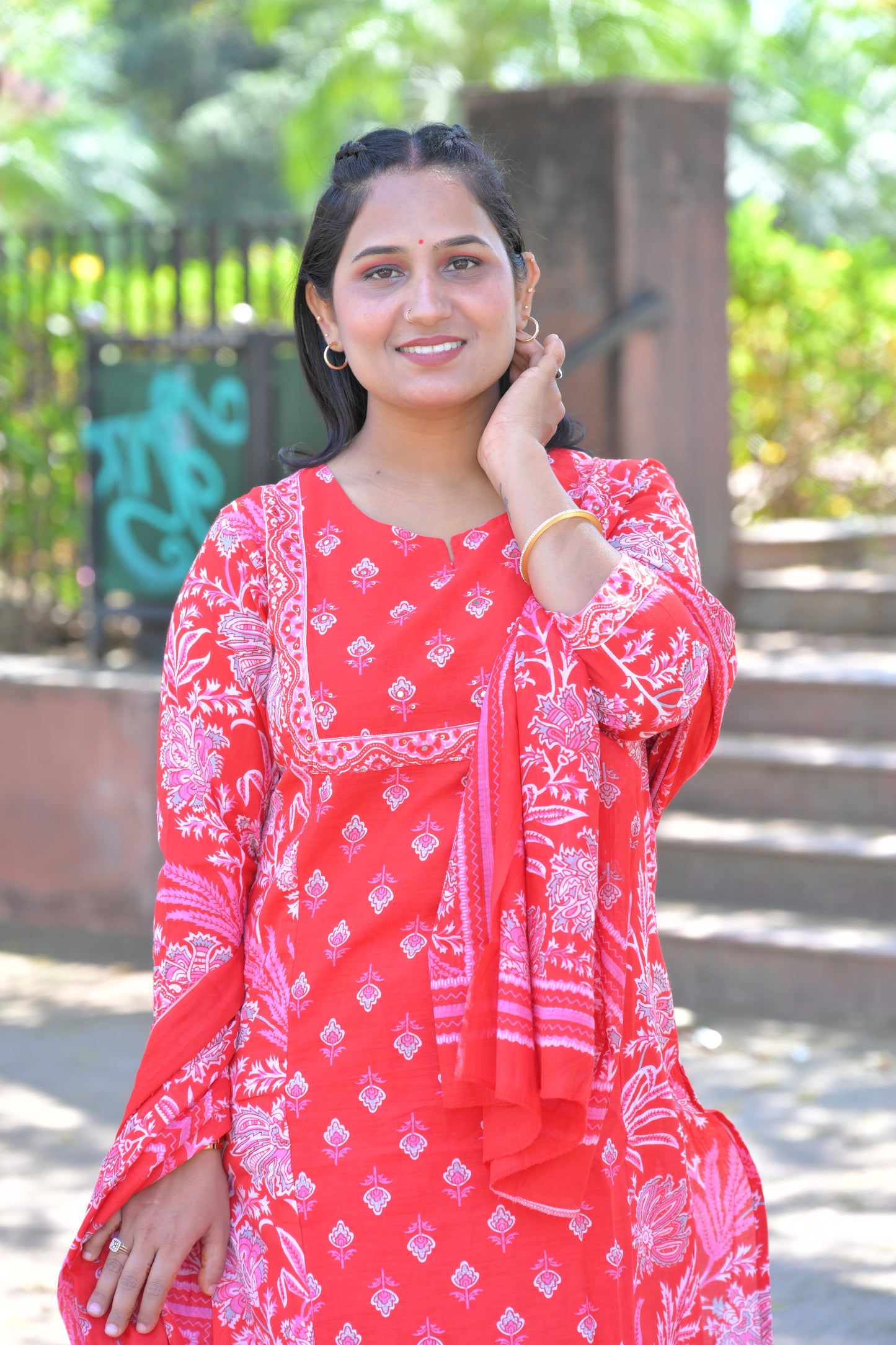 Pure Fine Cotton Fabric Kurti With Pant