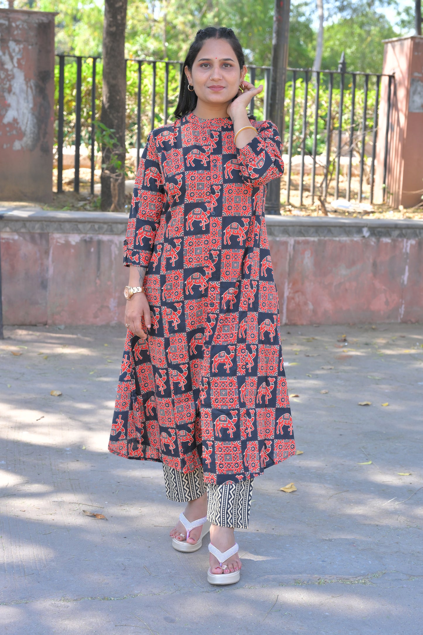 Cotton Kurti Pant Set