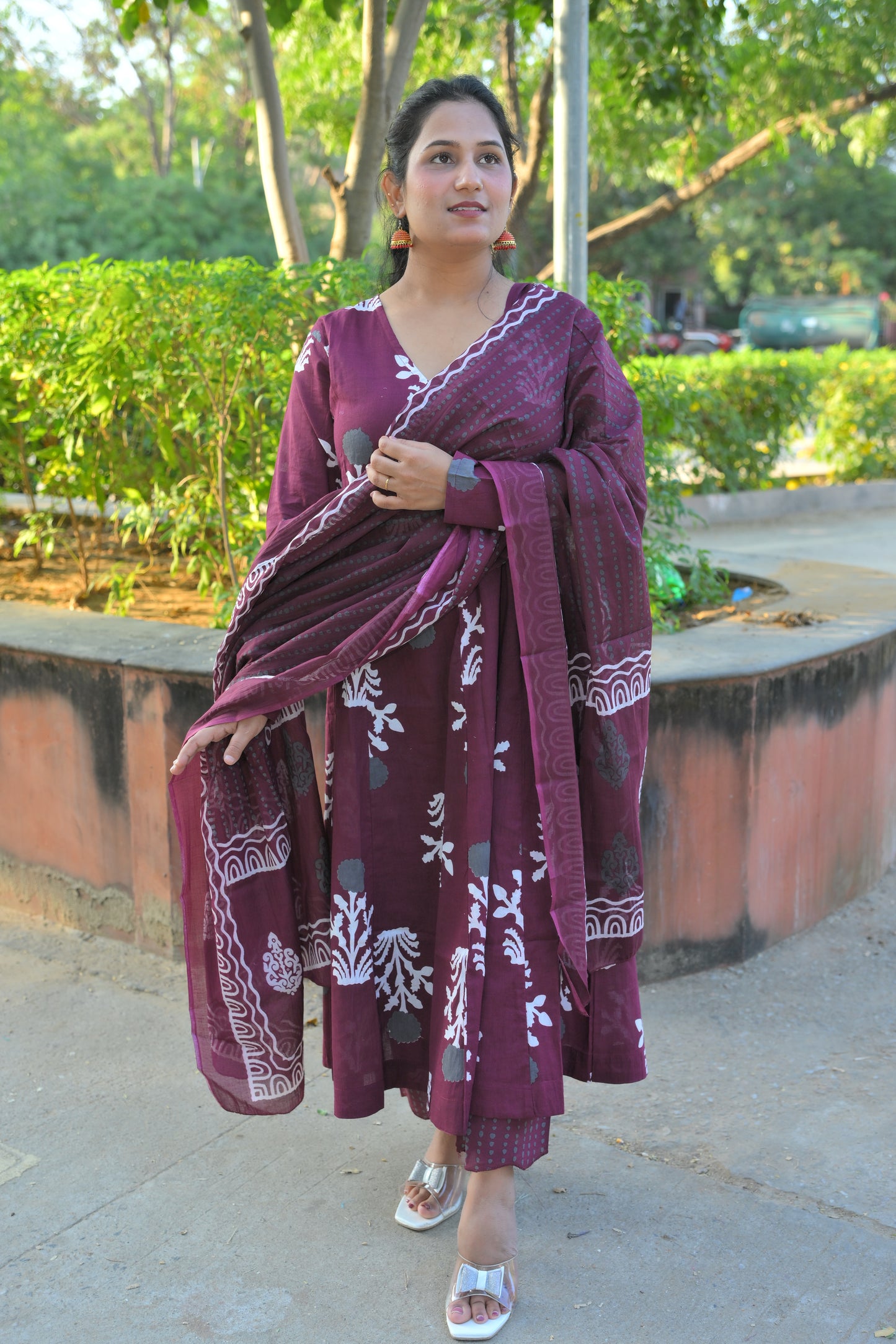 Angrkha Style Anarkali Set