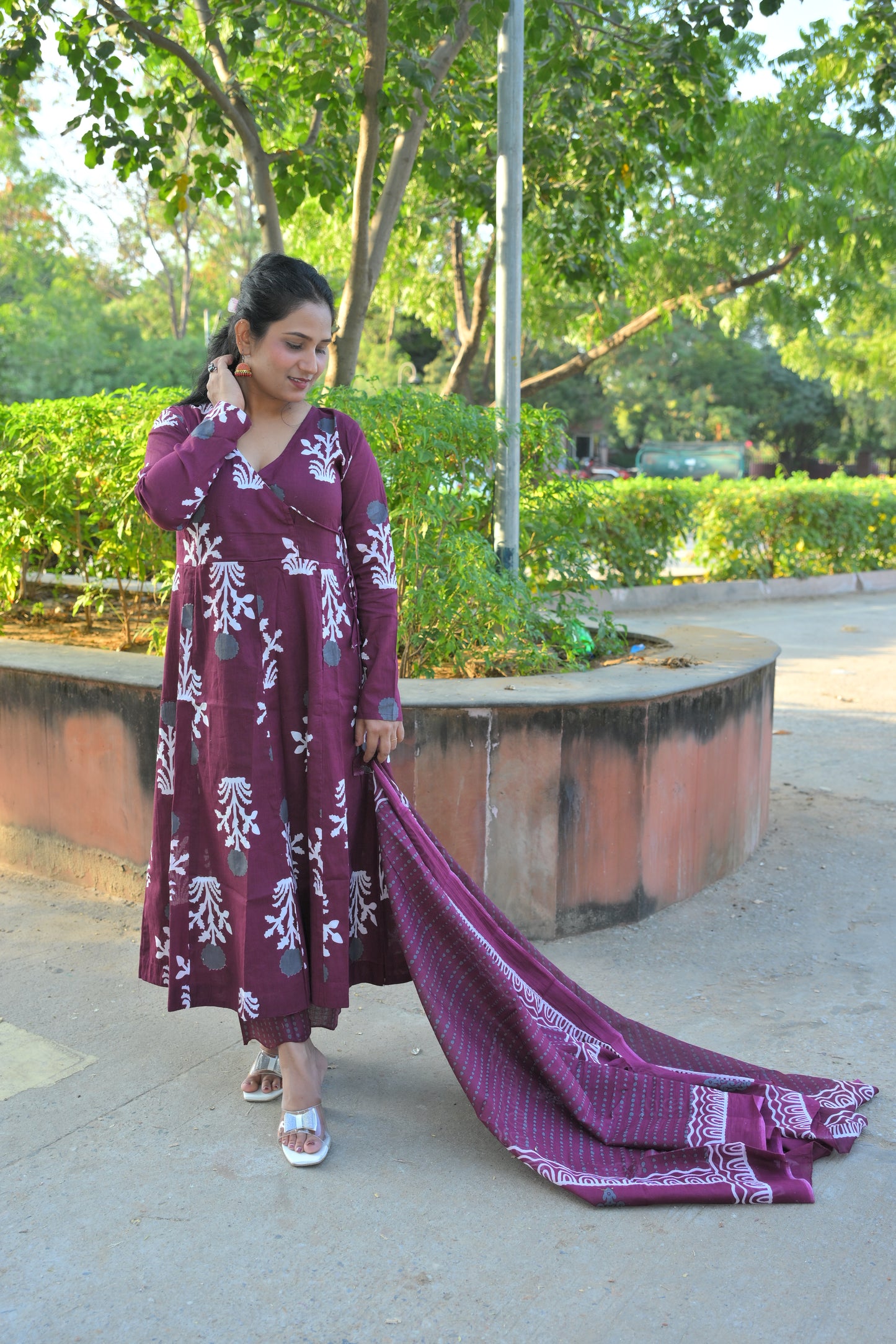 Angrkha Style Anarkali Set