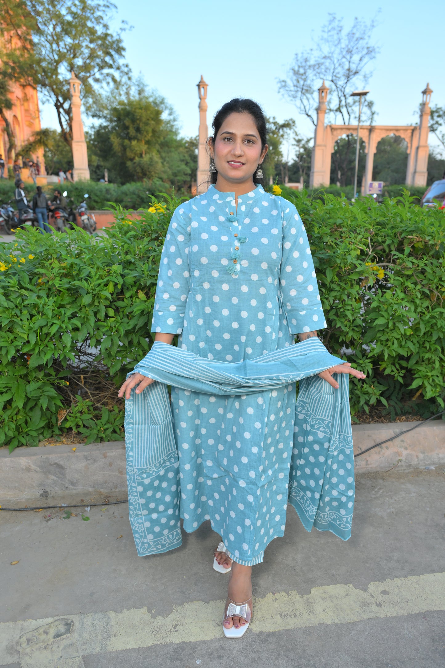 Straight Kurti With A Line Style Set