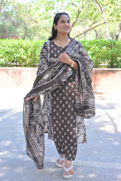 Pure Fine Cotton Fabric Kurti With Pant