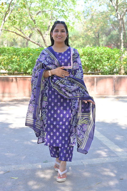 Pure Fine Cotton Fabric Kurti With Pant