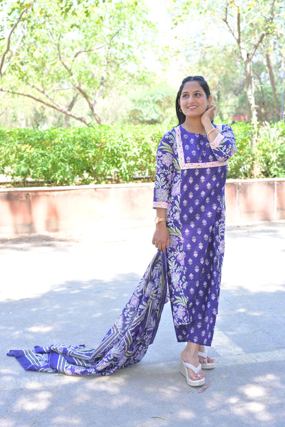 Pure Fine Cotton Fabric Kurti With Pant
