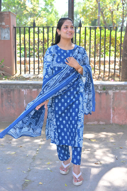 Pure Fine Cotton Fabric Kurti Pith Pant
