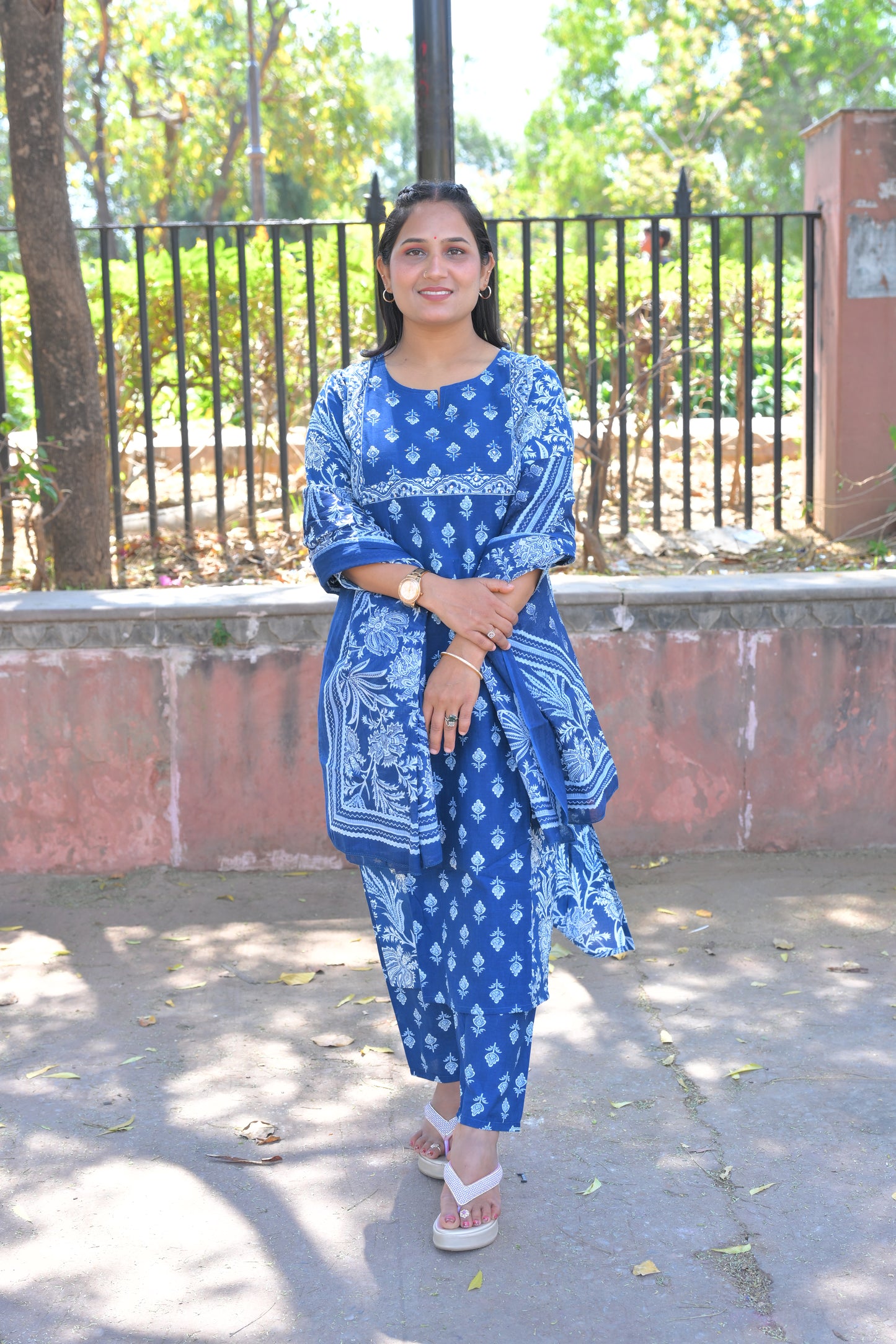 Pure Fine Cotton Fabric Kurti Pith Pant