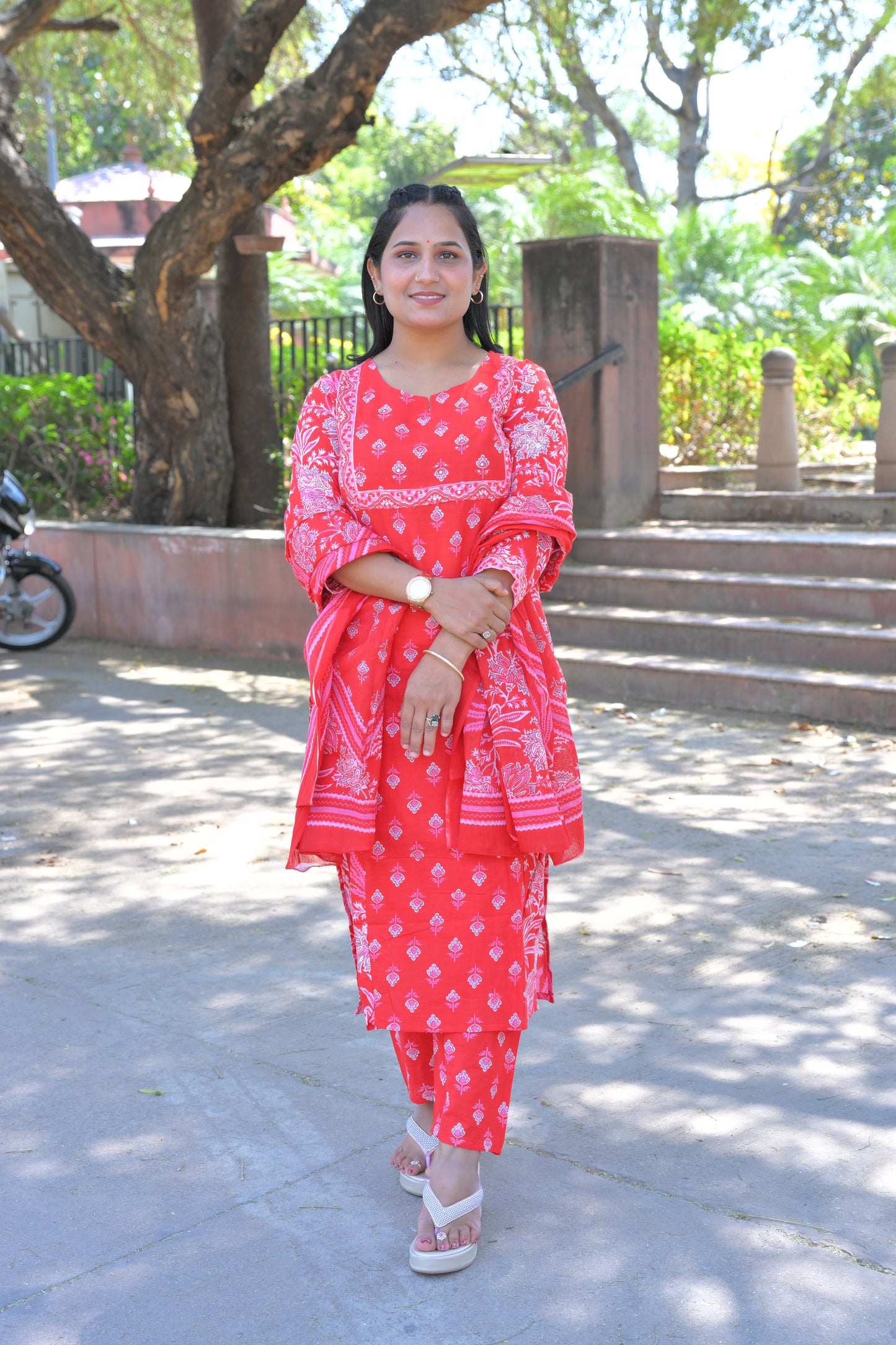 Pure Fine Cotton Fabric Kurti With Pant