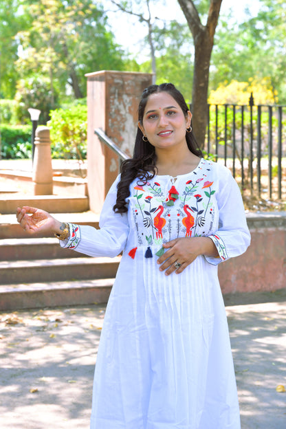 Embroidery Work Kurti With Pant