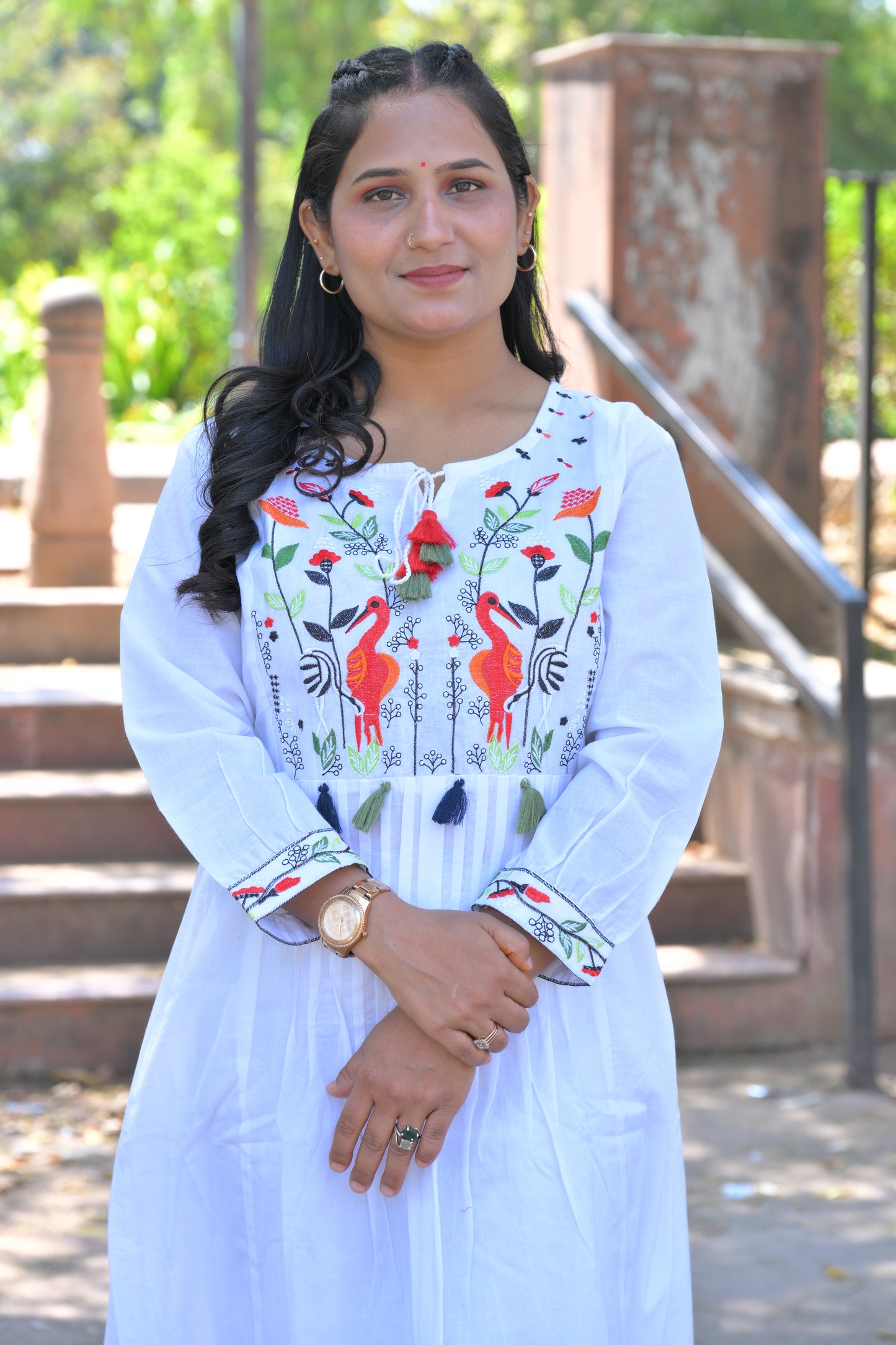 Embroidery Work Kurti With Pant