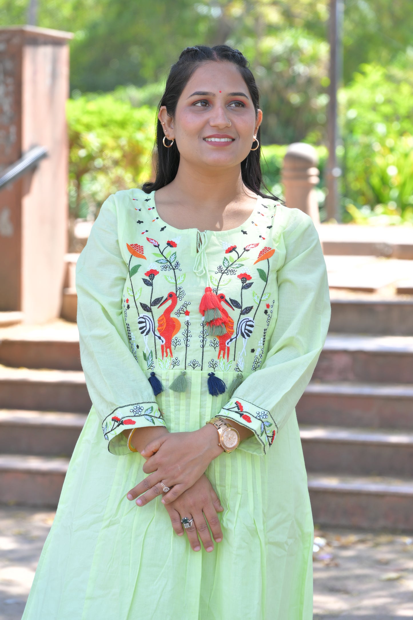 Embroidery Work Kurti With Pant