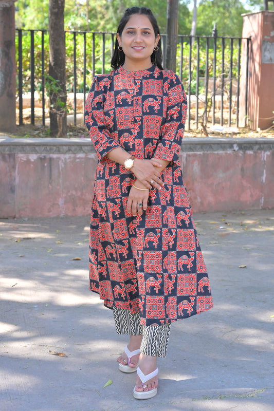 Cotton Kurti Pant Set