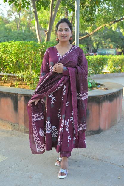 Angrkha Style Anarkali Set