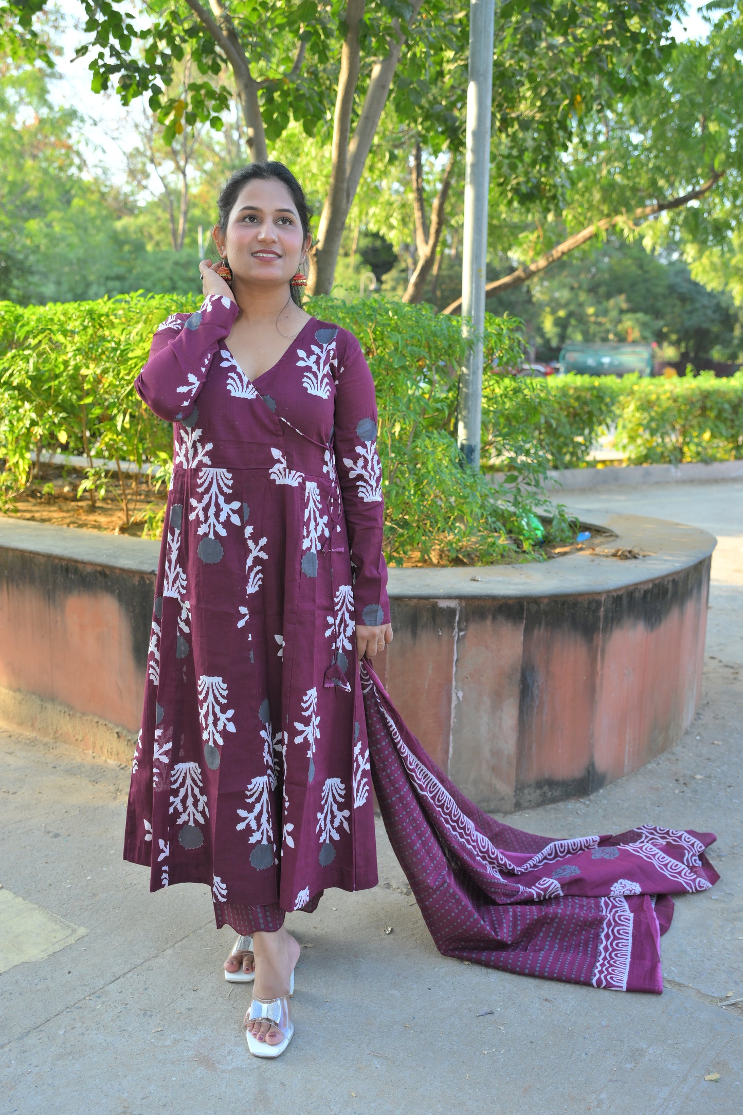 Angrkha Style Anarkali Set