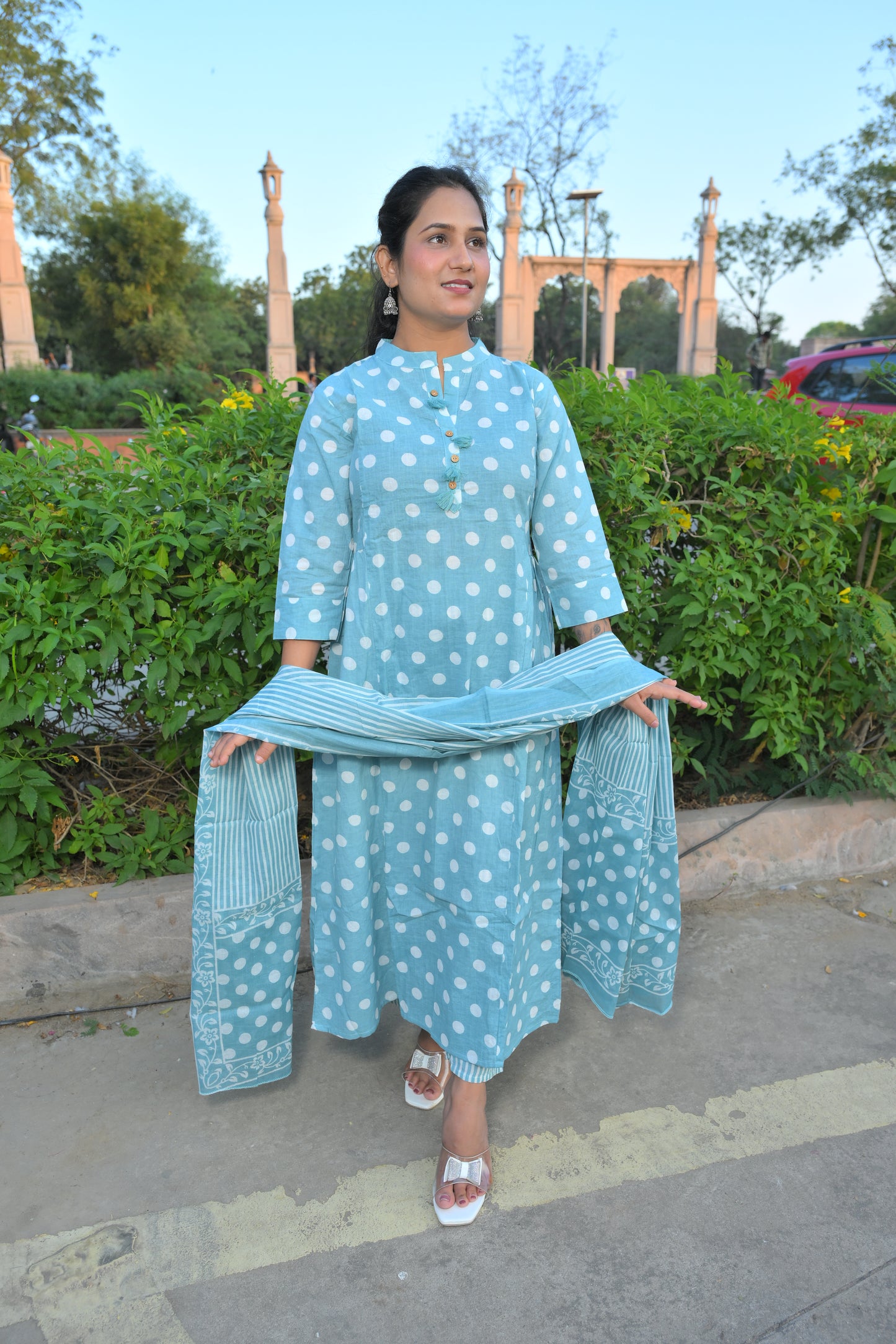 Straight Kurti With A Line Style Set
