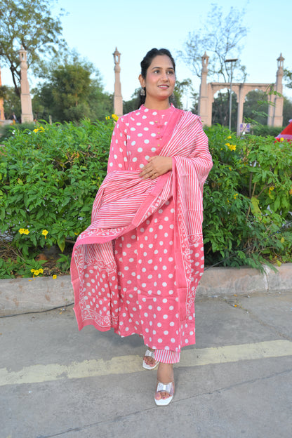 Straight Kurti With A Line Style Set